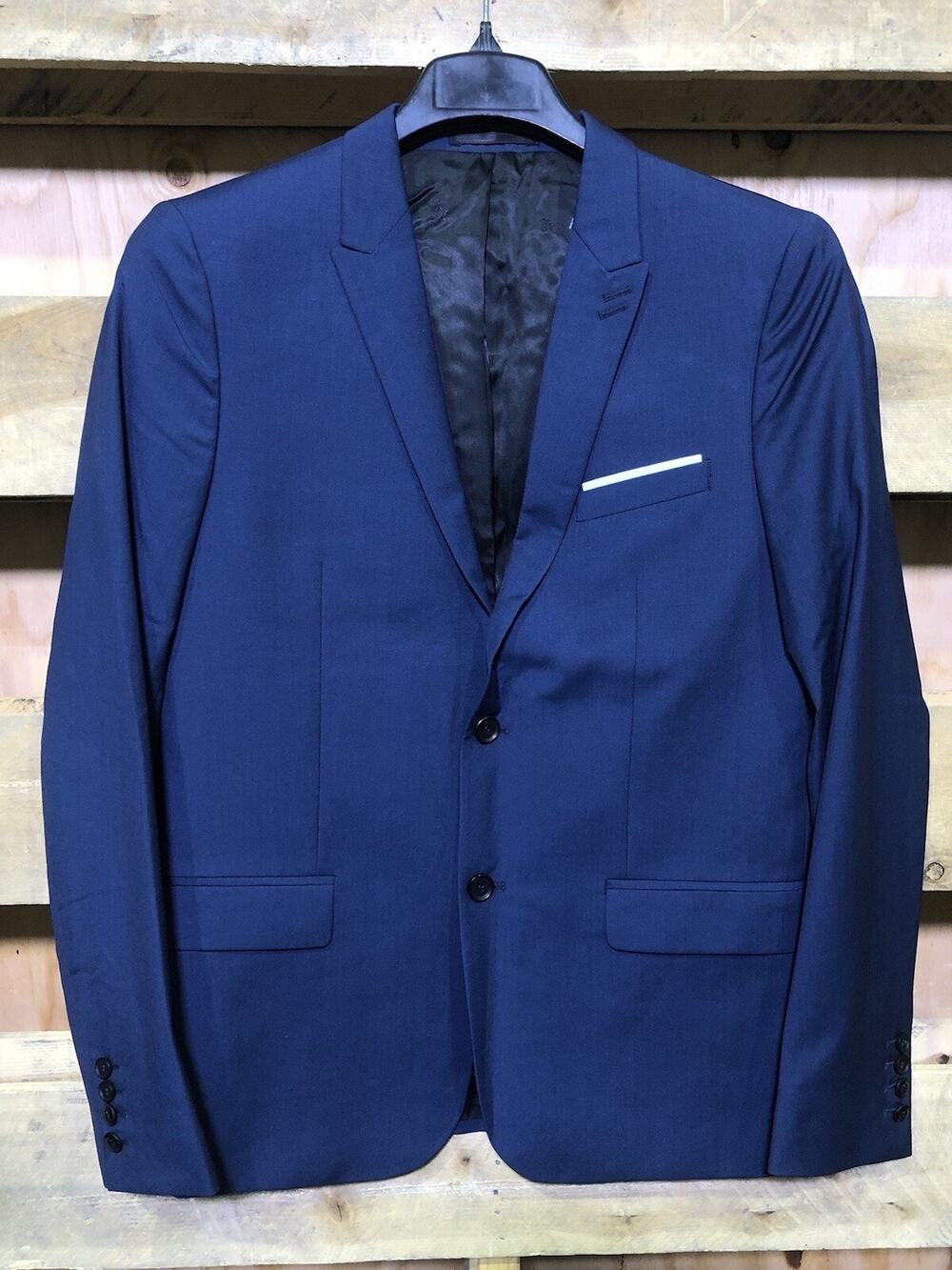 The Kooples 100% Wool Blazer Navy Blue Sz US 38 EU 48
